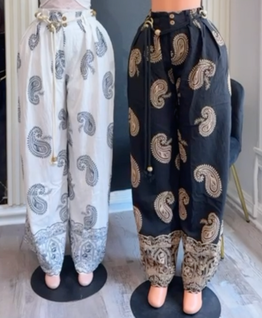 Boho Paisley Pants