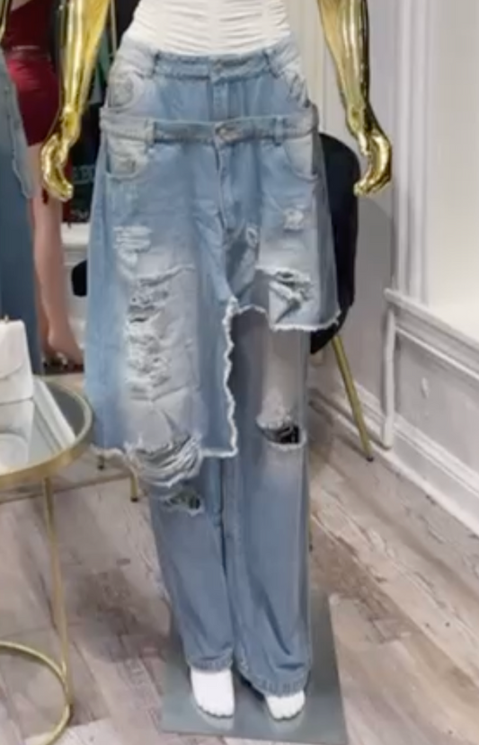 Jeans “Double Denim Skirt”