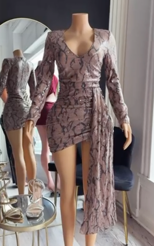 Vestido “Python Glam”