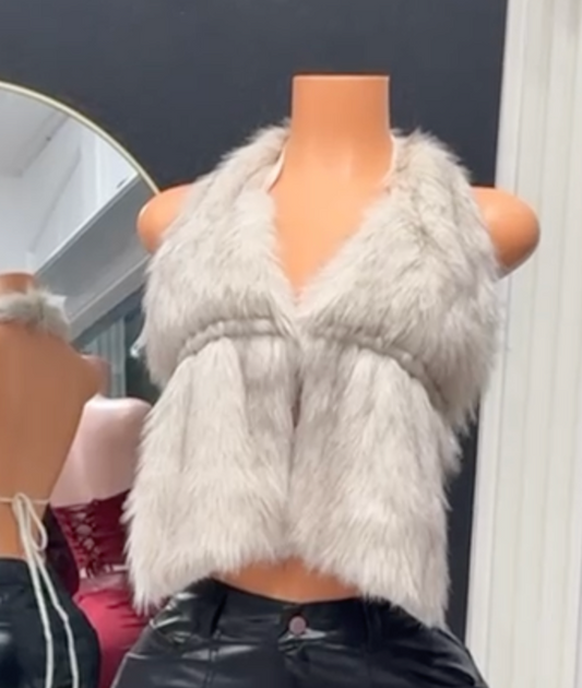 Chaleco Faux Fur Snow Luxe