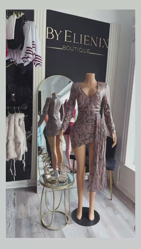 Vestido “Python Glam”